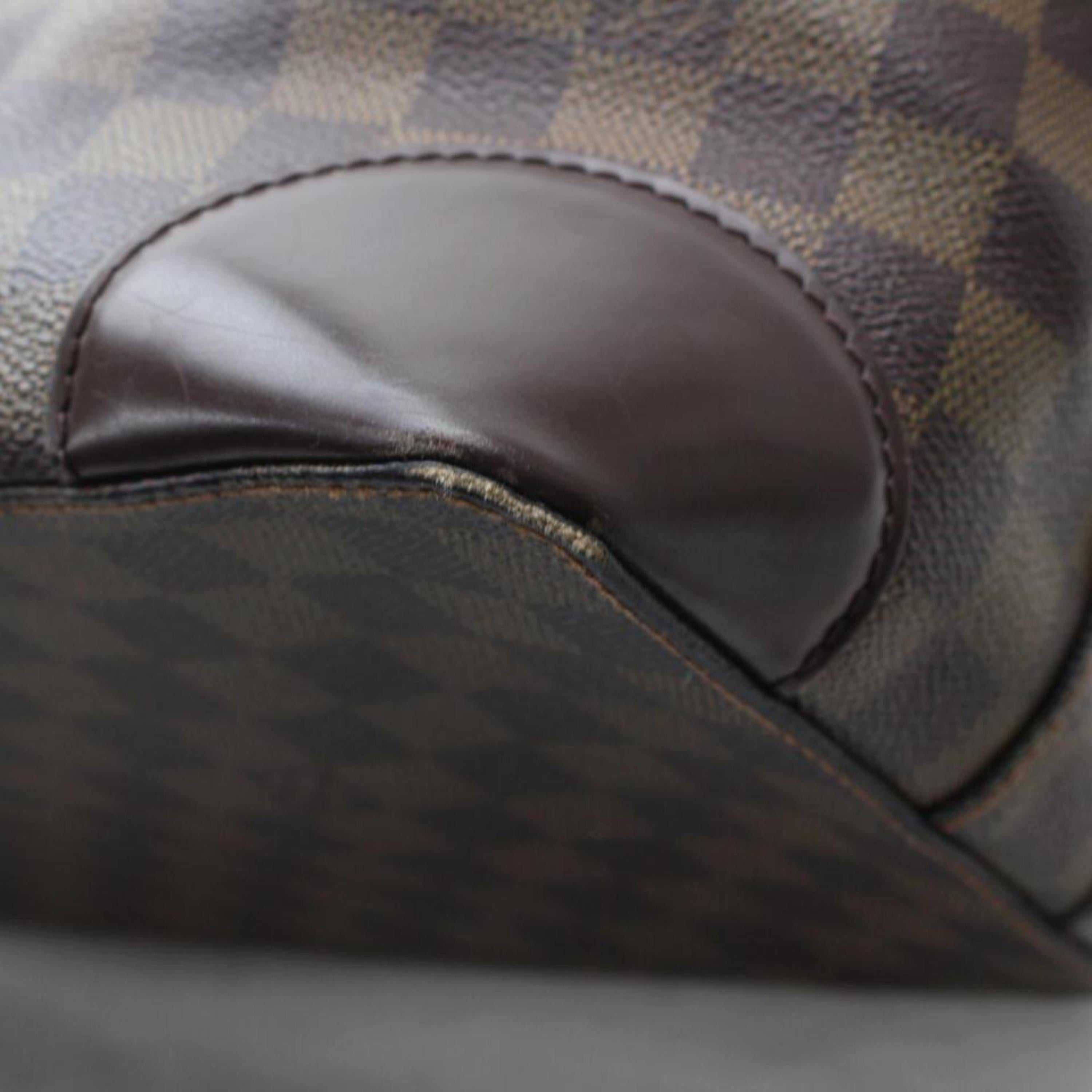Louis Vuitton Hampstead Large Damier Ebene Mm 869996 Brown Coated Canvas Tote For Sale 3