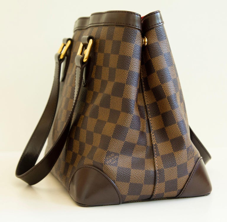 Louis Vuitton Hampstead PM Ebene Damier in Coated Canvas For Sale