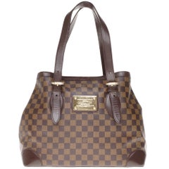 Louis Vuitton Hampstead Shoulder bag in brown checkered canvas 