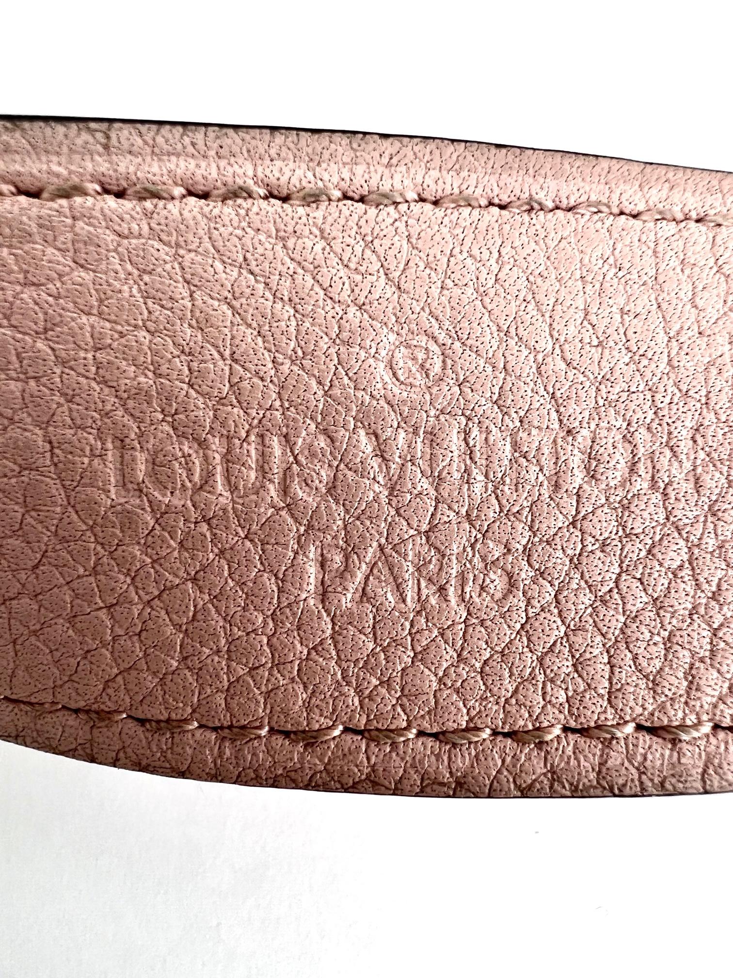 Louis Vuitton Hand Bag Babylone Mahina Chain BB Magnolia Pink Shoulder Bag  2