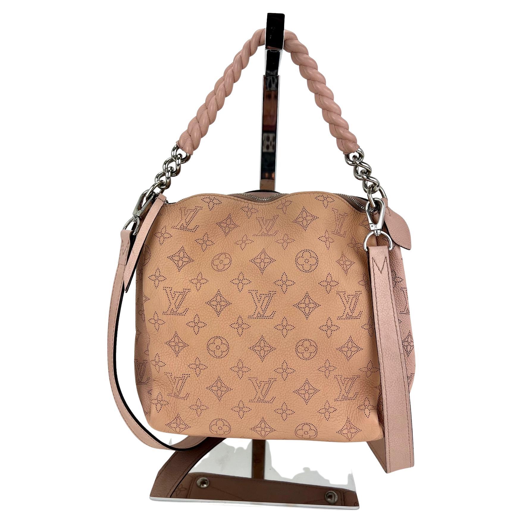 Louis Vuitton Magnolia Monogram Mahina Leather Babylone PM Bag at 1stDibs