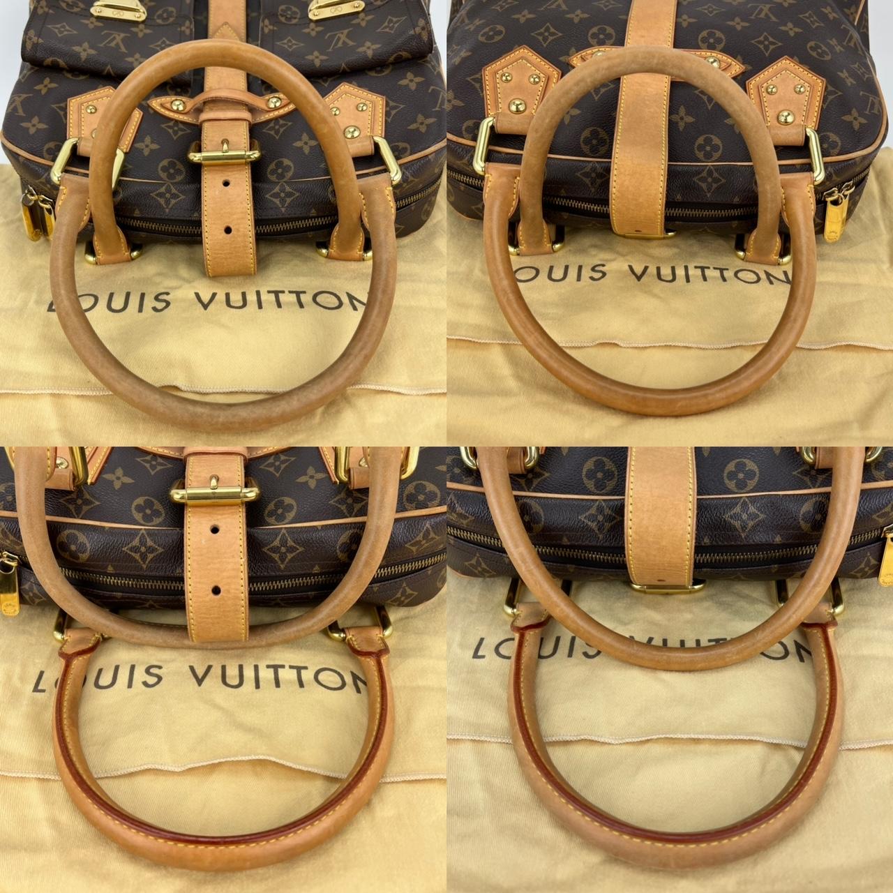 Louis Vuitton Hand Bag Manhattan GM Monogram Canvas Shoulder Added Insert  For Sale 1