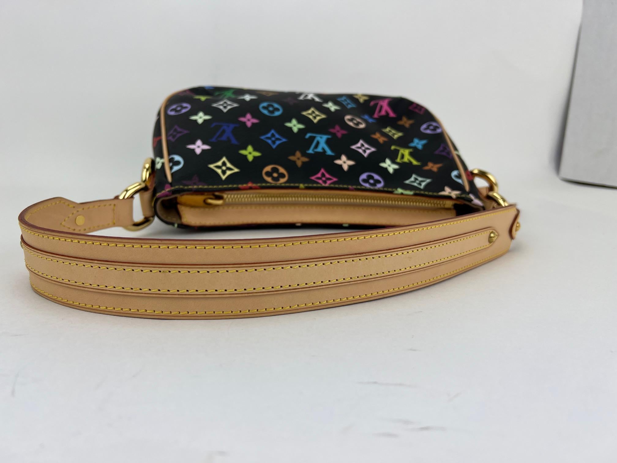 LOUIS VUITTON Handbag MONOGRAM Multicolor Black Lodge PM Shoulder Bag  5