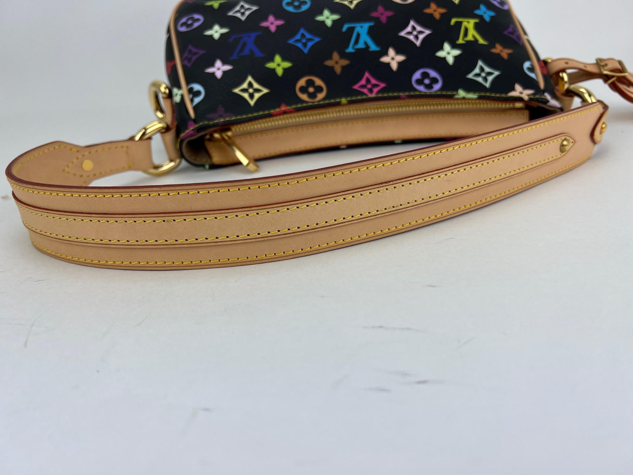 LOUIS VUITTON Handbag MONOGRAM Multicolor Black Lodge PM Shoulder Bag  1