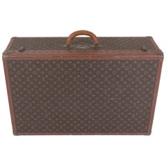 Louis Vuitton suitcase Alzer 80 monogrammed with its key