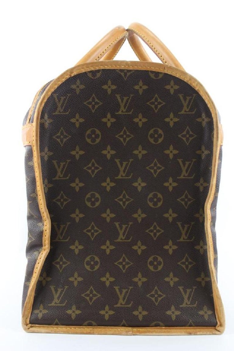 Louis Vuitton Monogram Sac Chien 50 Dog Carrier Pet Bag Leather