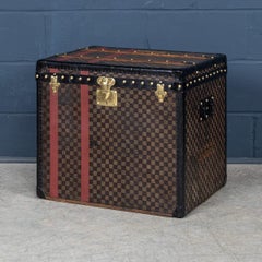 Louis Vuitton Hat Trunk, Damier Canvas & Black Leather, France, 1920