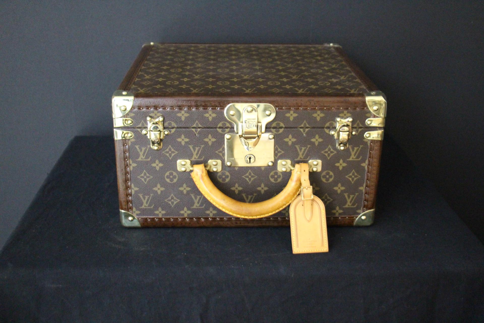 Marron Malle à chapeau Louis Vuitton, Malle à vapeur Louis Vuitton, Malle à vapeur Louis Vuitton