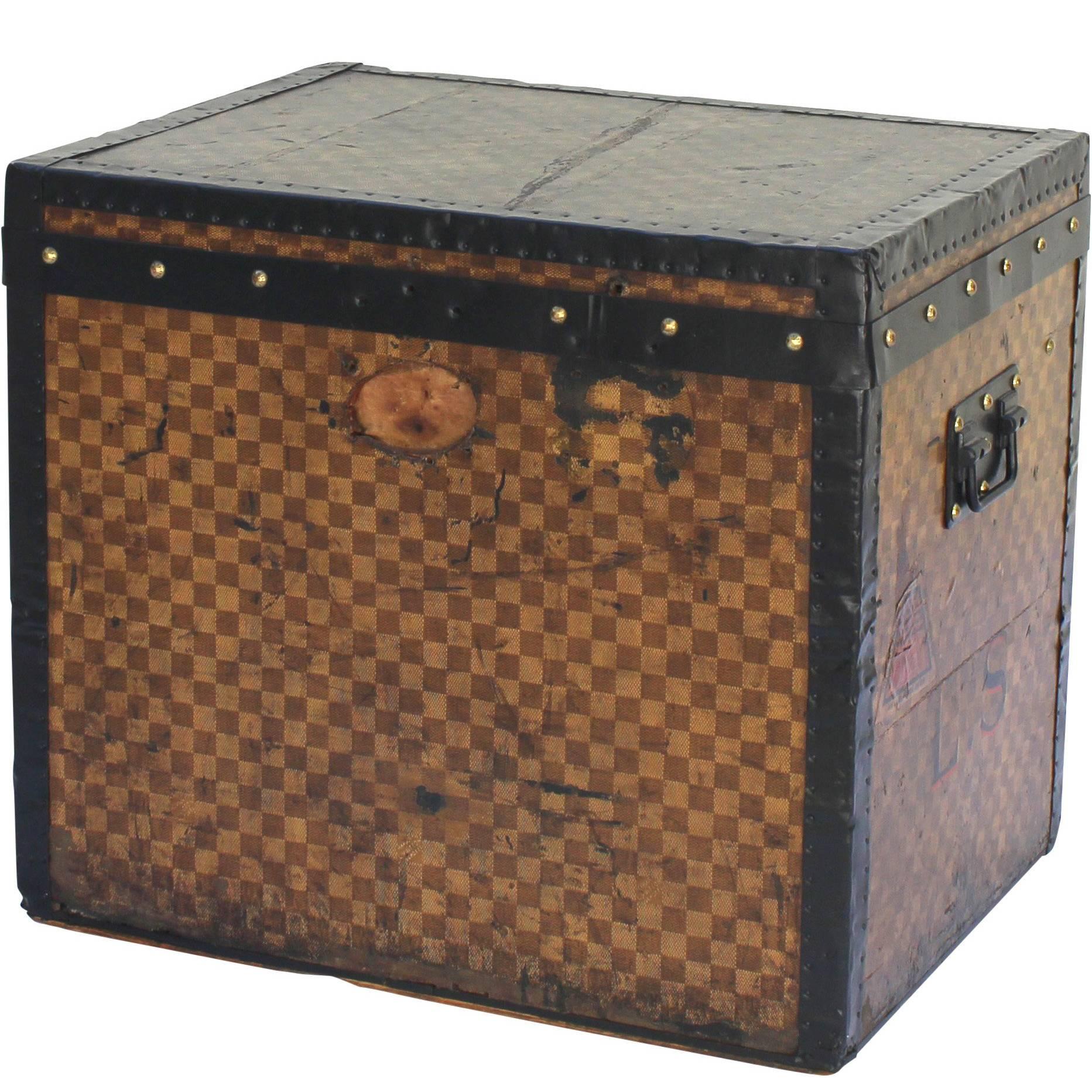 Louis Vuitton Hat Trunk with LS Initials For Sale
