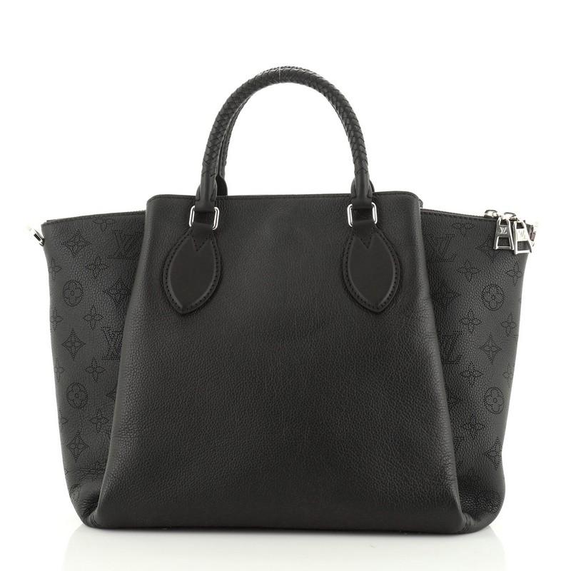 Black Louis Vuitton Haumea Handbag Mahina Leather