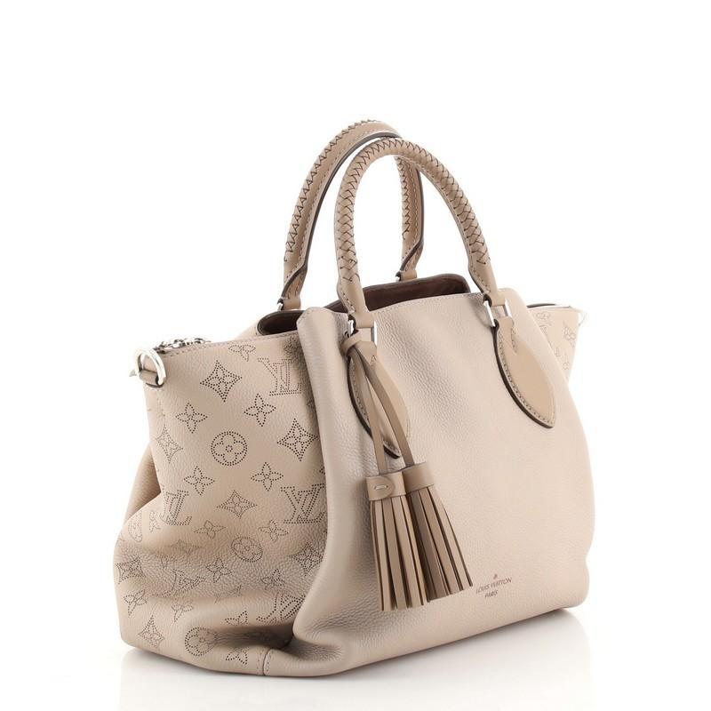 Beige Louis Vuitton Haumea Handbag Mahina Leather