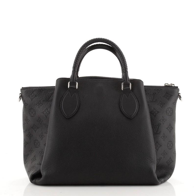 Black Louis Vuitton Haumea Handbag Mahina Leather