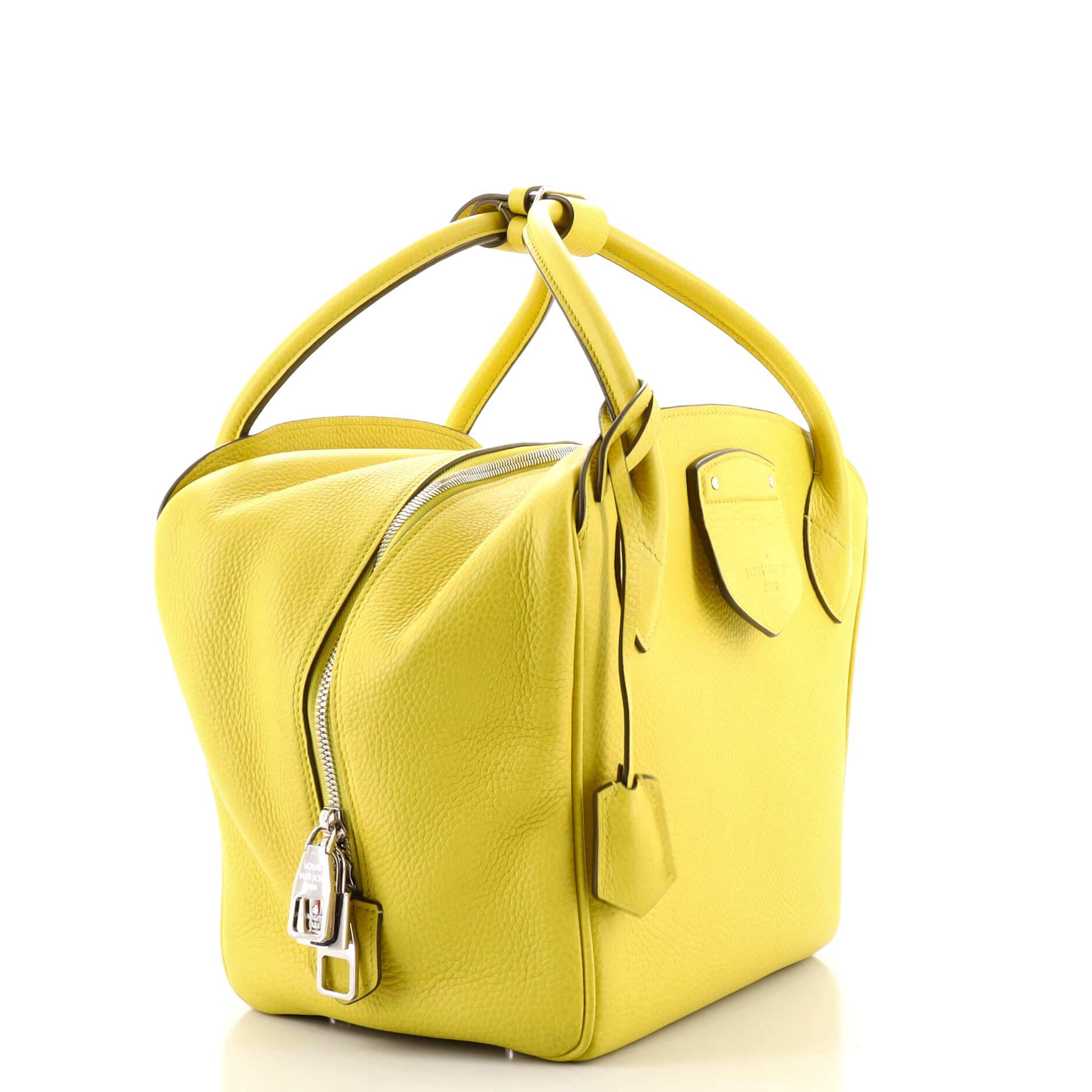Louis Vuitton Haute Maroquinerie Milaris Handtasche aus Leder (Gelb)
