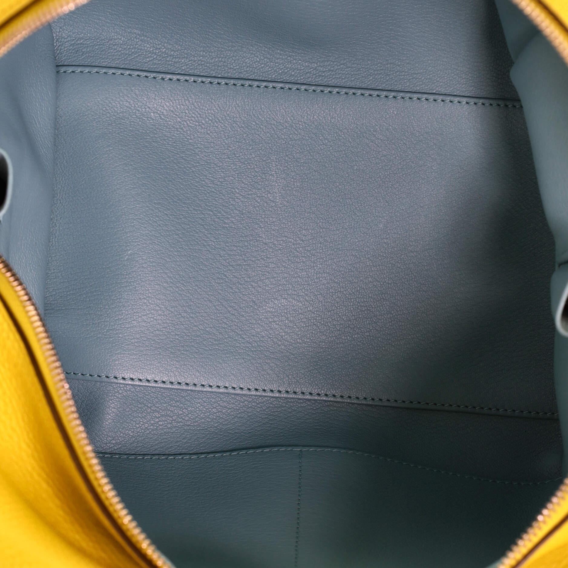 Yellow Louis Vuitton Haute Maroquinerie Milaris Handbag Leather