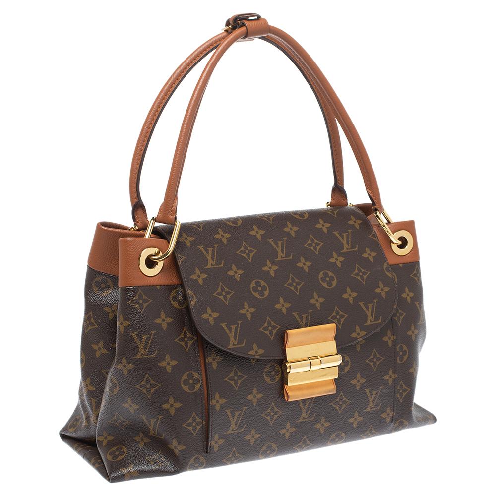 Gray Louis Vuitton Havane Monogram Canvas Olympe Bag
