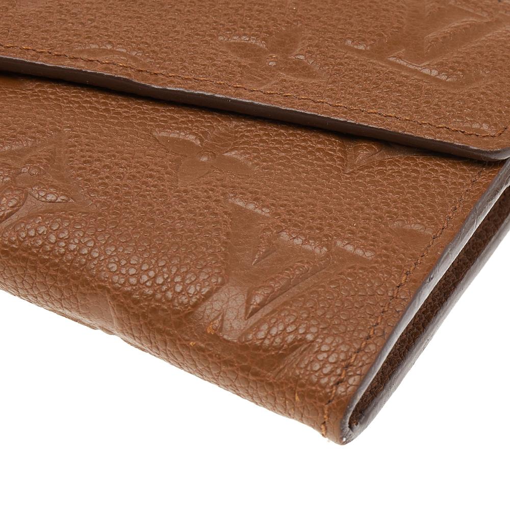 Louis Vuitton Havane Monogram Leather Empreinte Curieuse Wallet 1