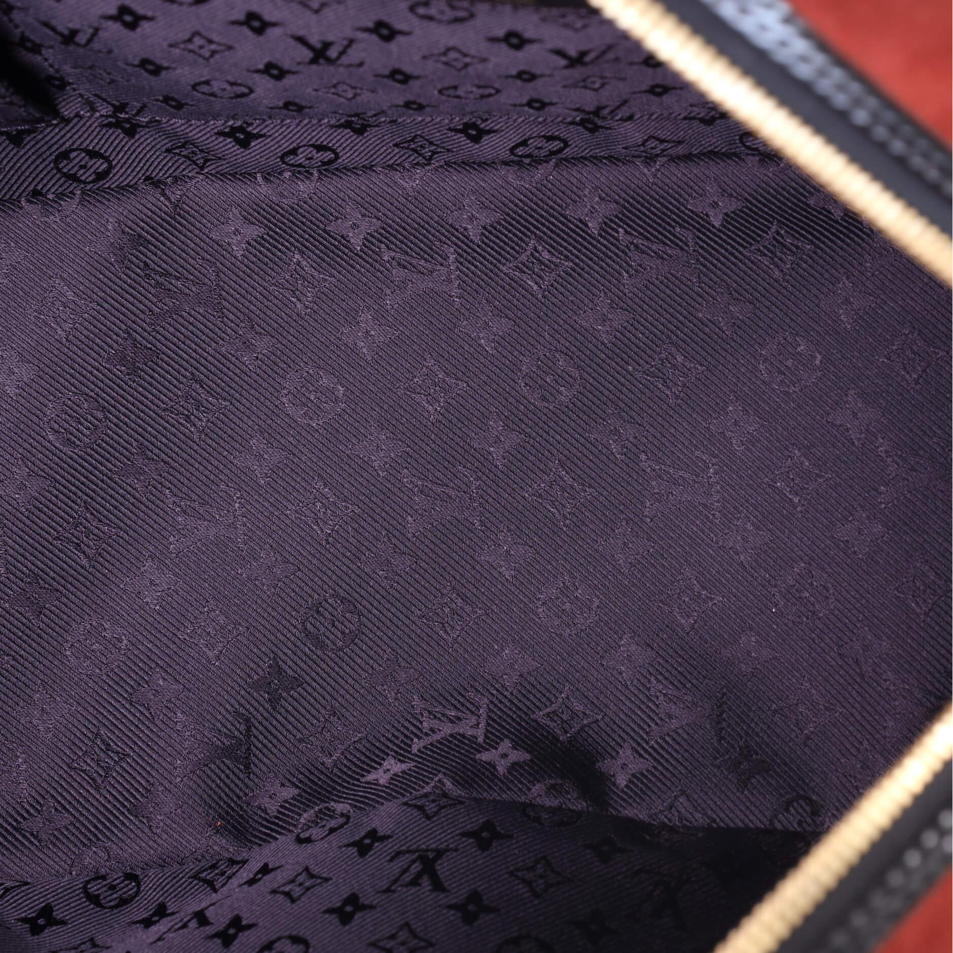 Louis Vuitton Havane Stamped Trunk Bowler Bag Suede GM 2