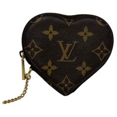 Louis Vuitton Heart-Shaped Monogram Leopard Coeur Coin Purse Charm