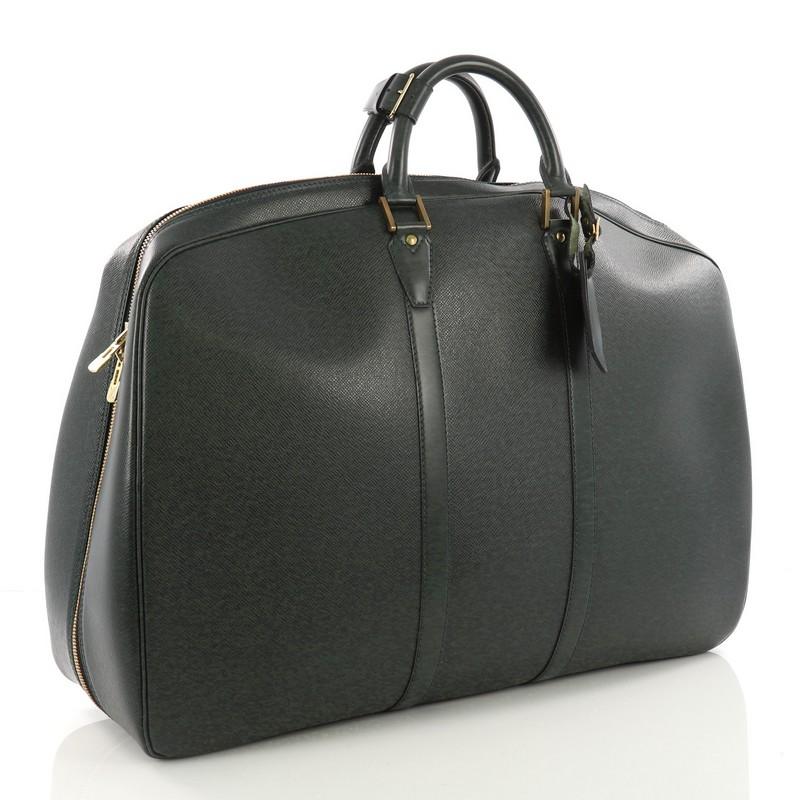 Black Louis Vuitton Helanga Bag Taiga Leather 1 Poche