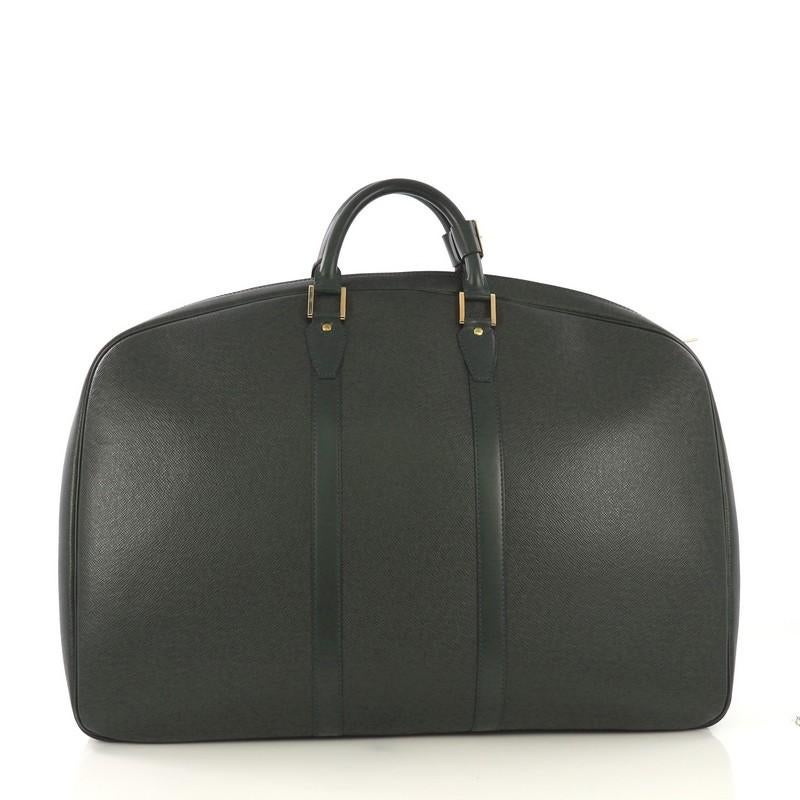 Black Louis Vuitton Helanga Bag Taiga Leather 1 Poche