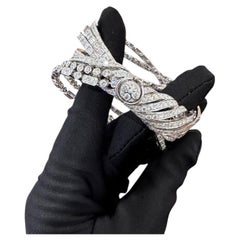 Louis Vuitton High Jewelry Diamond 18K White Gold Multi-Band Interlaced Bracelet