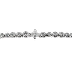 Louis Vuitton High Jewelry Diamond 18k White Gold Tennis Bracelet