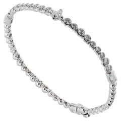 Louis Vuitton High Jewelry Diamond 18k White Gold Tennis Bracelet