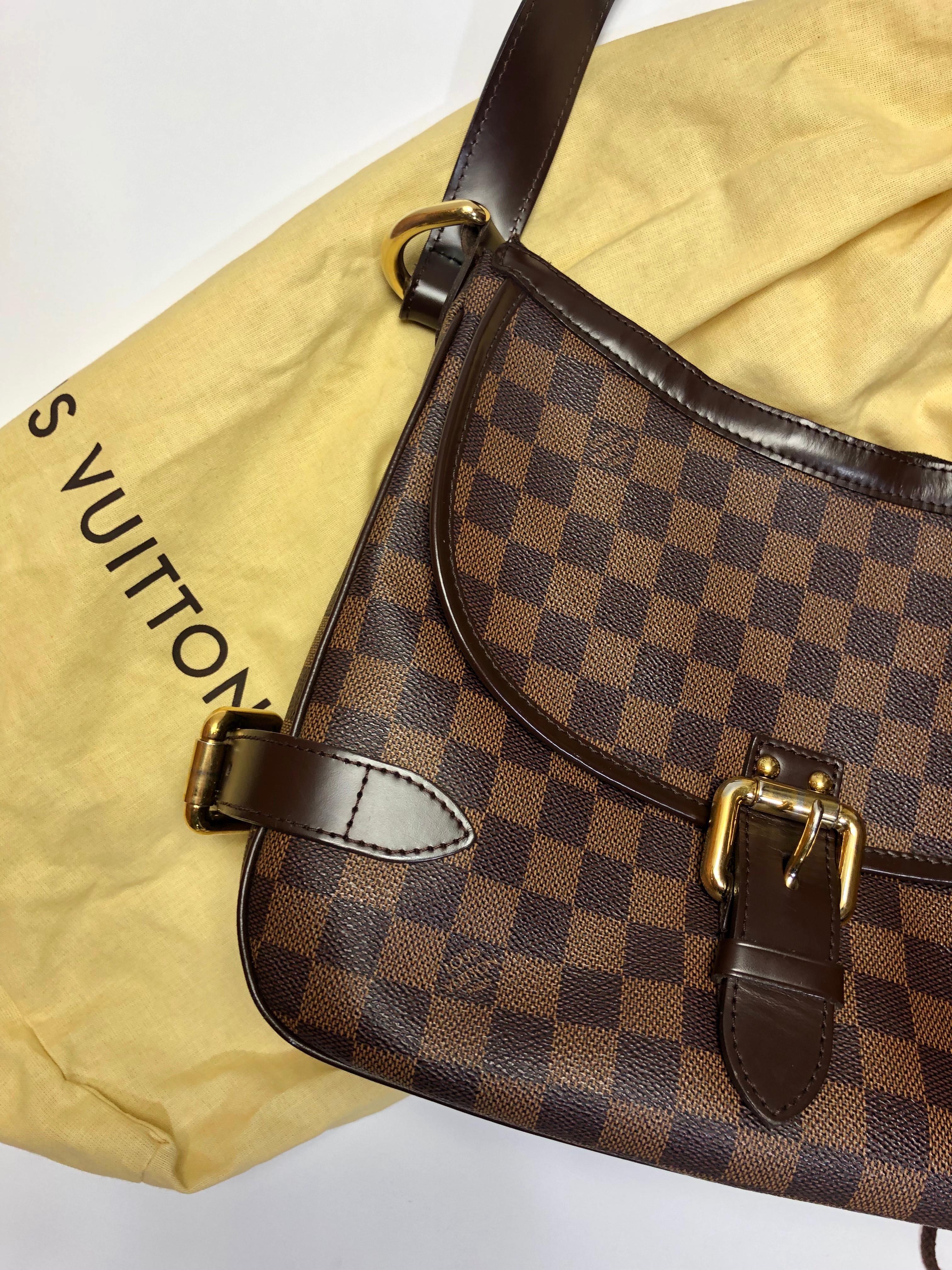Louis Vuitton Damier Ebene Highbury Bag In Excellent Condition In Bridgehampton, NY