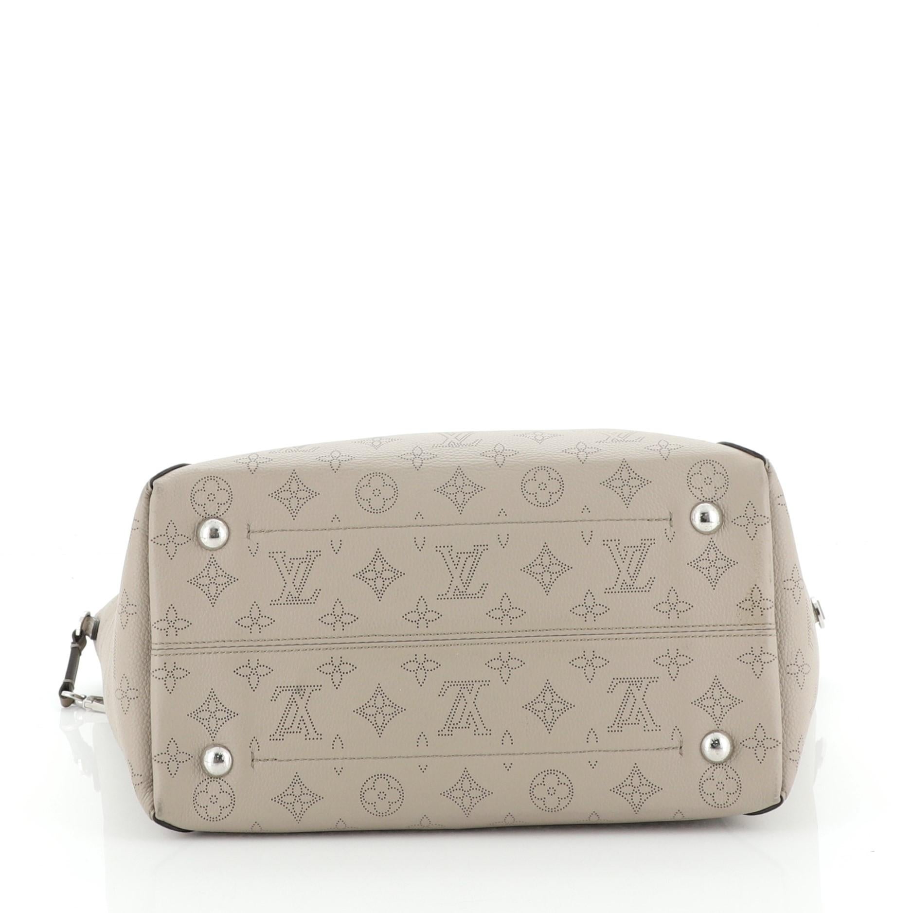 Louis Vuitton Hina Handbag Mahina Leather MM In Good Condition In NY, NY
