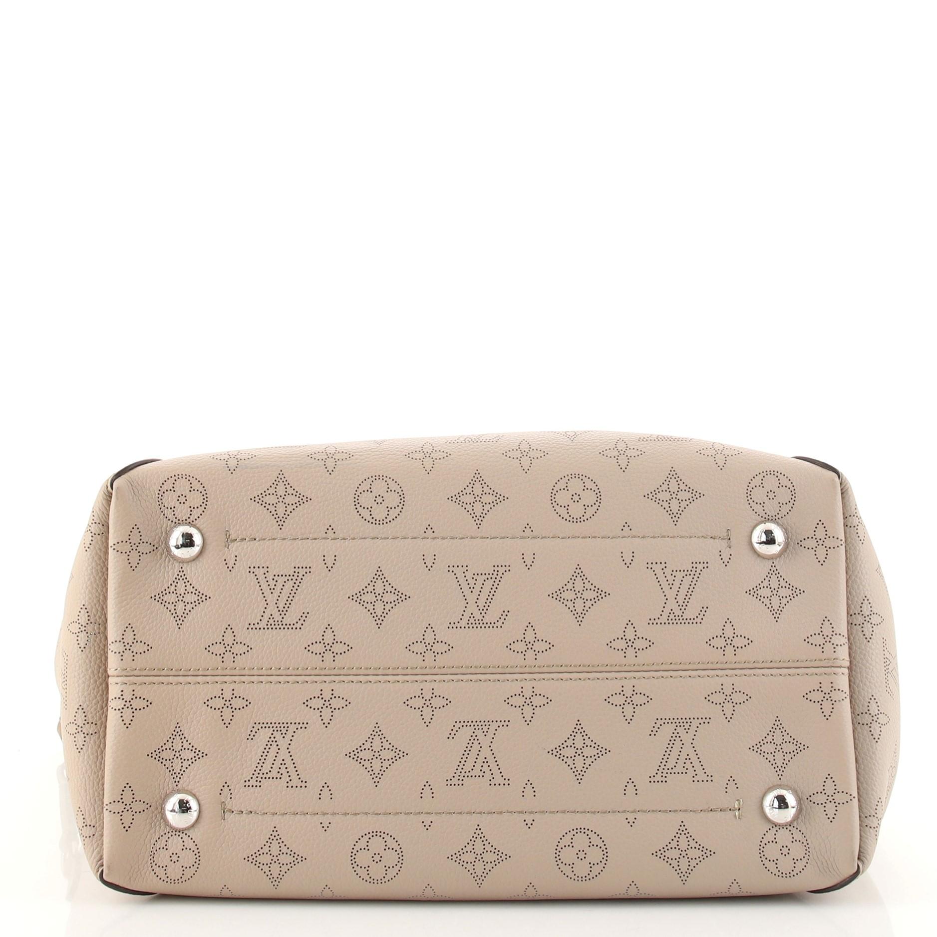 Brown Louis Vuitton Hina Handbag Mahina Leather MM