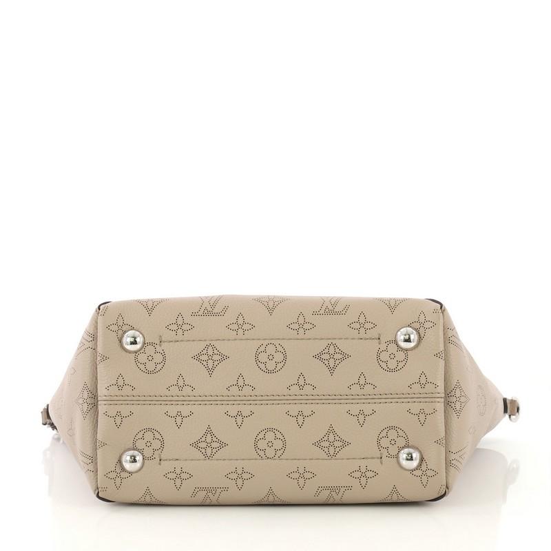 Brown Louis Vuitton Hina Handbag Mahina Leather PM