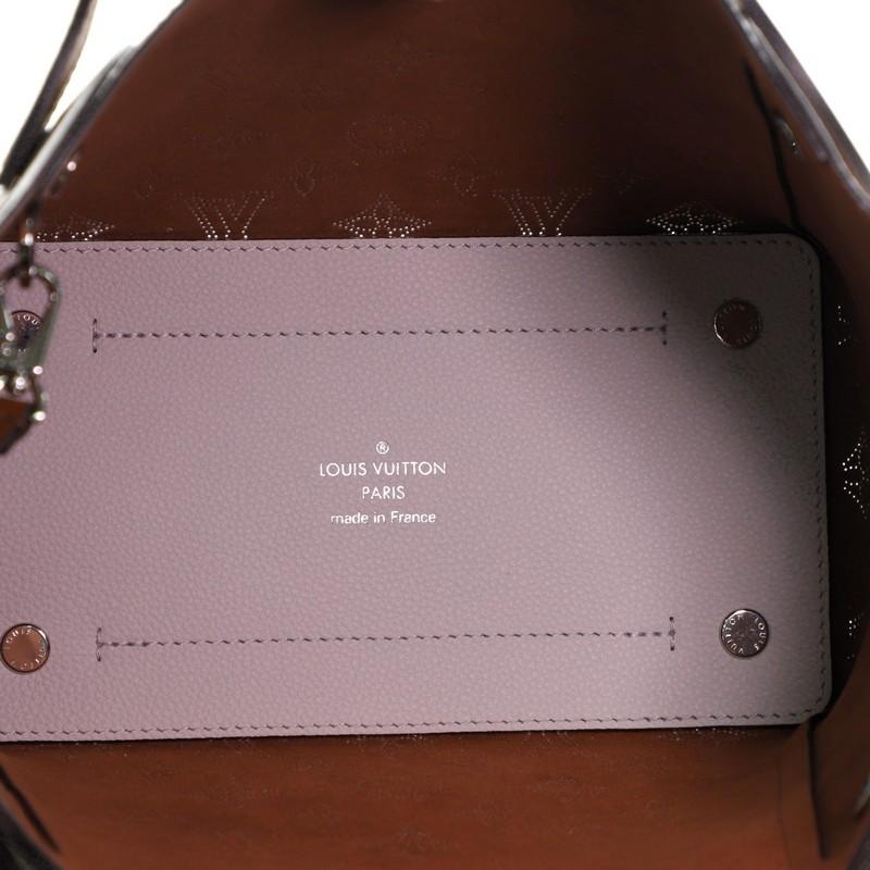 Gray Louis Vuitton Hina Handbag Mahina Leather PM