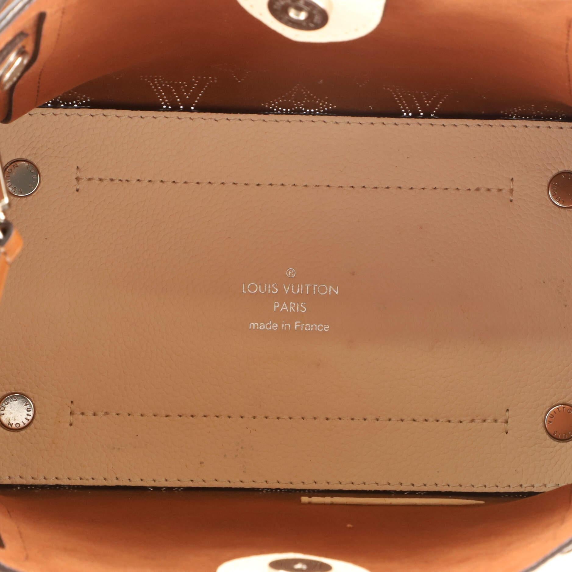 Louis Vuitton Hina Handbag Mahina Leather PM In Good Condition In NY, NY