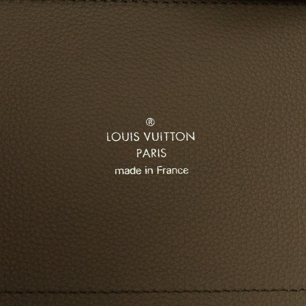Beige Louis Vuitton, Hina MM in brown leather