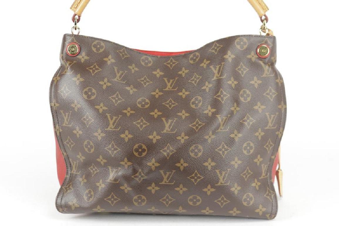 Louis Vuitton Hobo Monogram Gaia 27lk1219 Brown Coated Canvas Tote For Sale 3