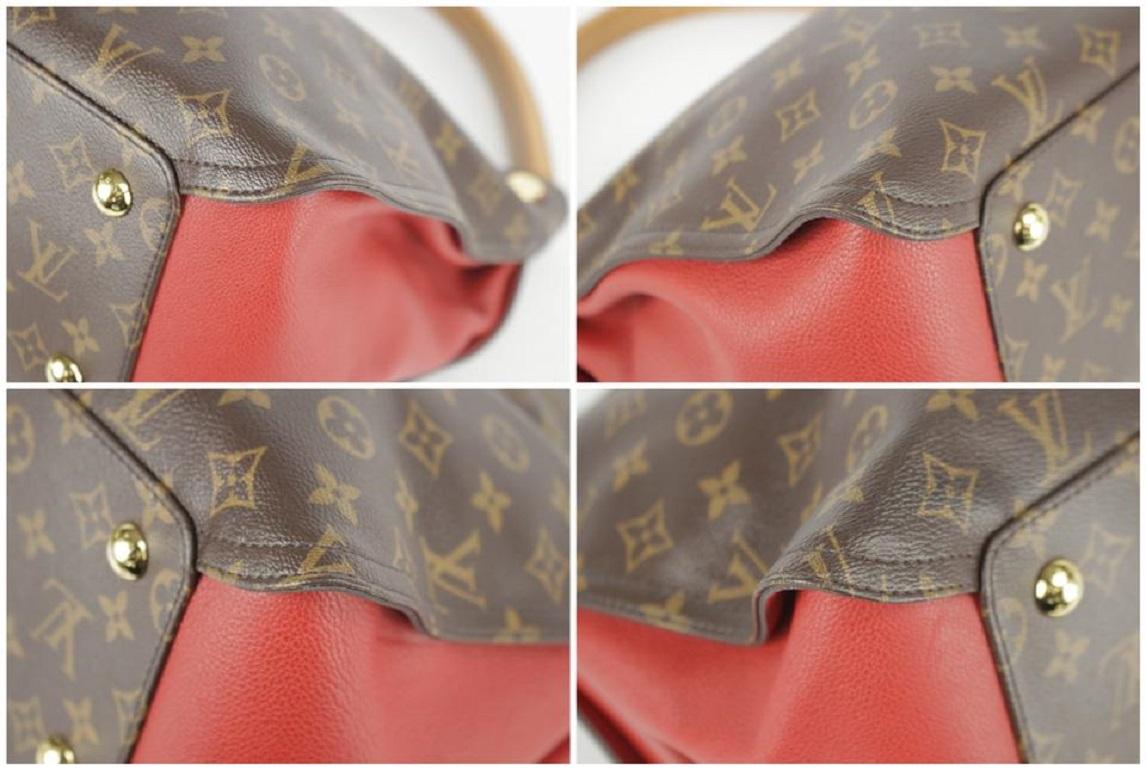 Louis Vuitton Hobo Monogramm Gaia 27lk1219 Braune beschichtete Segeltuch-Tasche im Angebot 7
