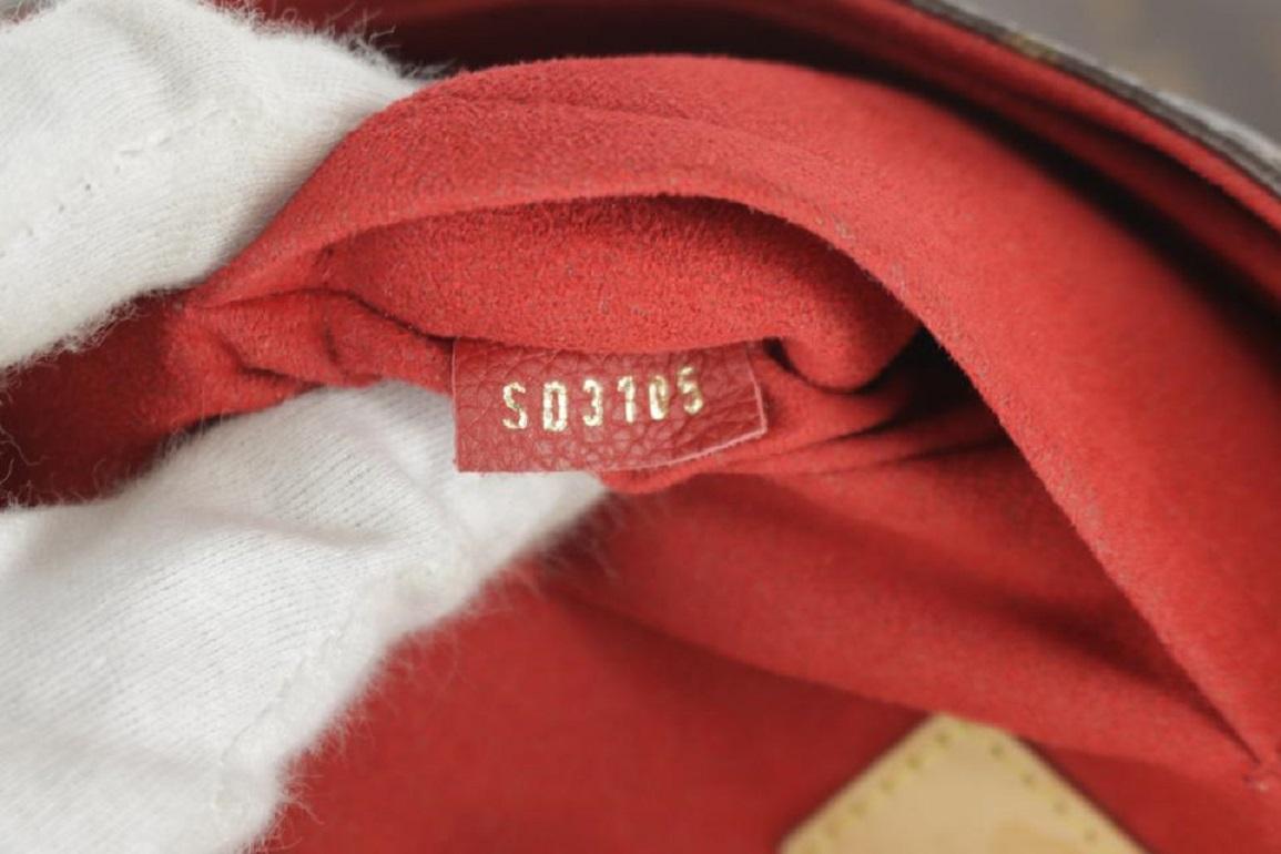 Louis Vuitton Hobo Monogramm Gaia 27lk1219 Braune beschichtete Segeltuch-Tasche Damen im Angebot
