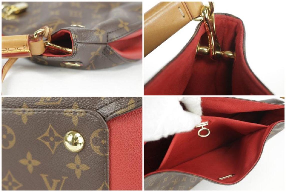 Louis Vuitton Hobo Monogramm Gaia 27lk1219 Braune beschichtete Segeltuch-Tasche im Angebot 1