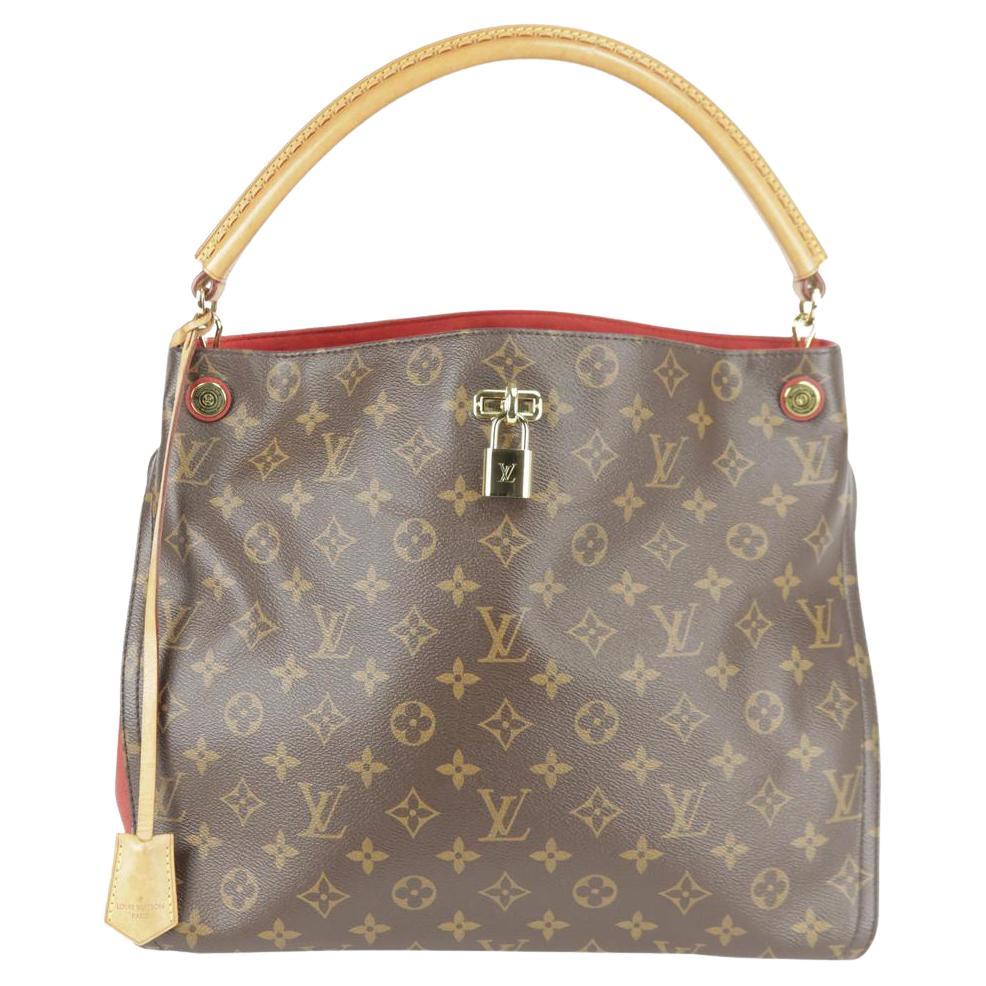 Louis Vuitton Hobo Monogram Gaia 27lk1219 Brown Coated Canvas Tote For Sale