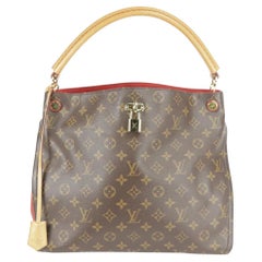 Louis Vuitton Hobo Monogram Gaia 27lk1219 Brown Coated Canvas Tote