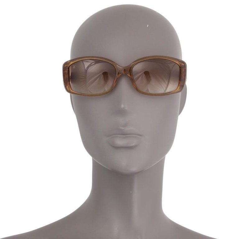 Louis Vuitton Z0004W Sunglasses FRAMES CE Brown Gold 55[]16-132 Glitter  F291