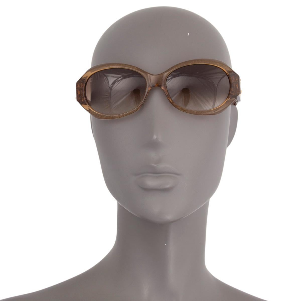 Brown LOUIS VUITTON honey GLITTER SOUPCON Sunglasses Z0094W