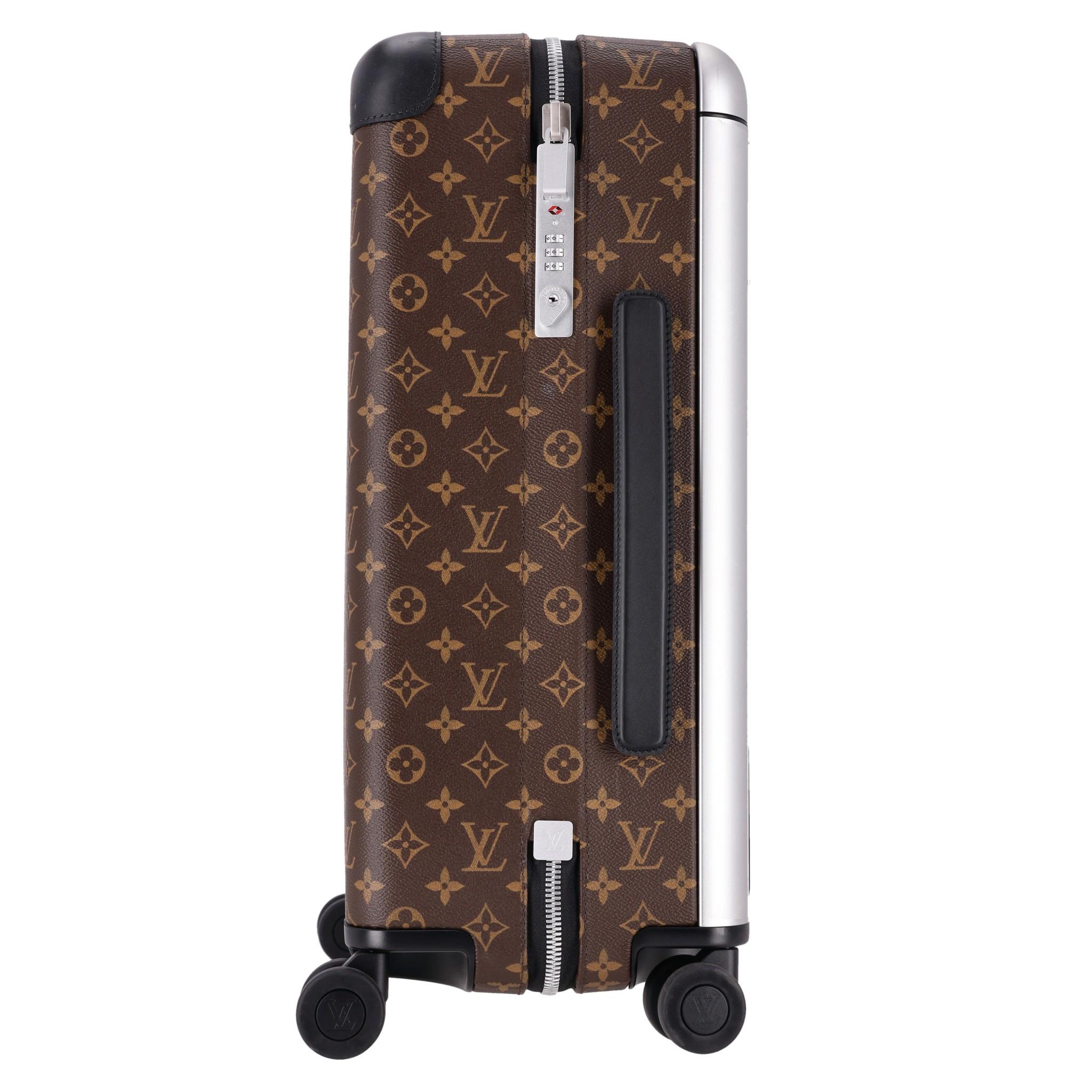 Black Louis Vuitton Horizon 55 Monogram Suitcase