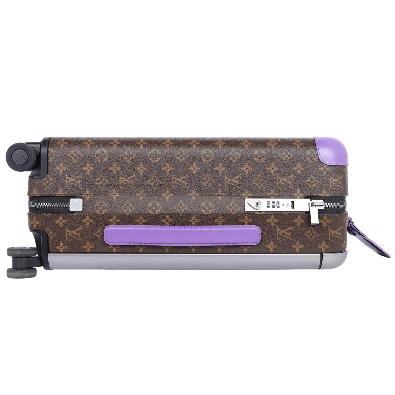 Louis Vuitton Horizon 55 Rolling Suitcase Monogram Purple In Good Condition In Salt Lake Cty, UT