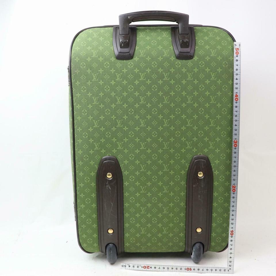Louis Vuitton Horizon Khaki Annette Pegase Rolling Luggage 871668 Green Monogram 1