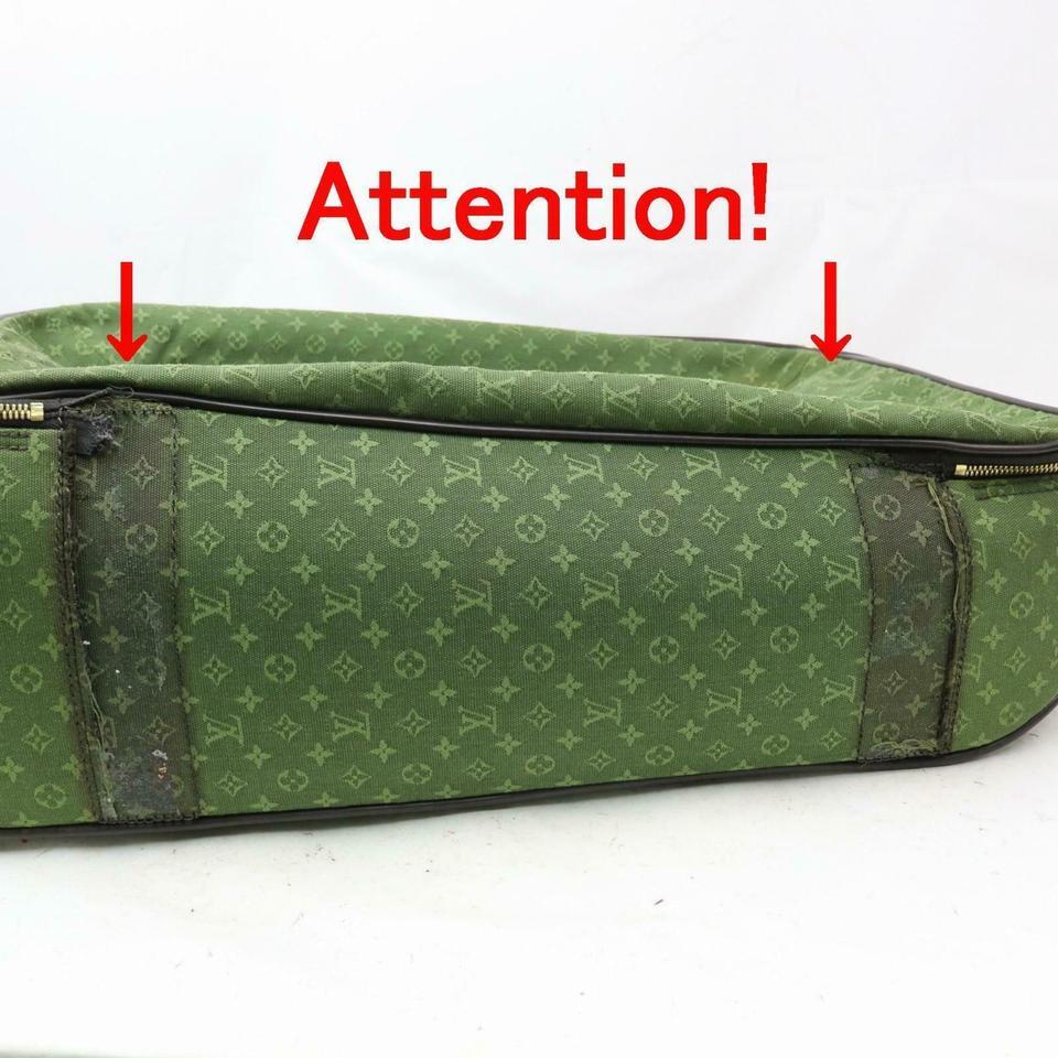 Louis Vuitton Horizon Khaki Annette Pegase Rolling Luggage 871668 Green Monogram 4