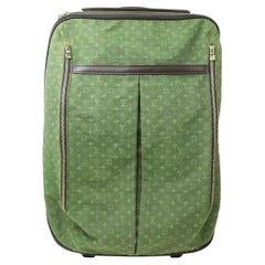 Louis Vuitton Horizon Khaki Annette Pegase Rolling Luggage 871668 Green Monogram