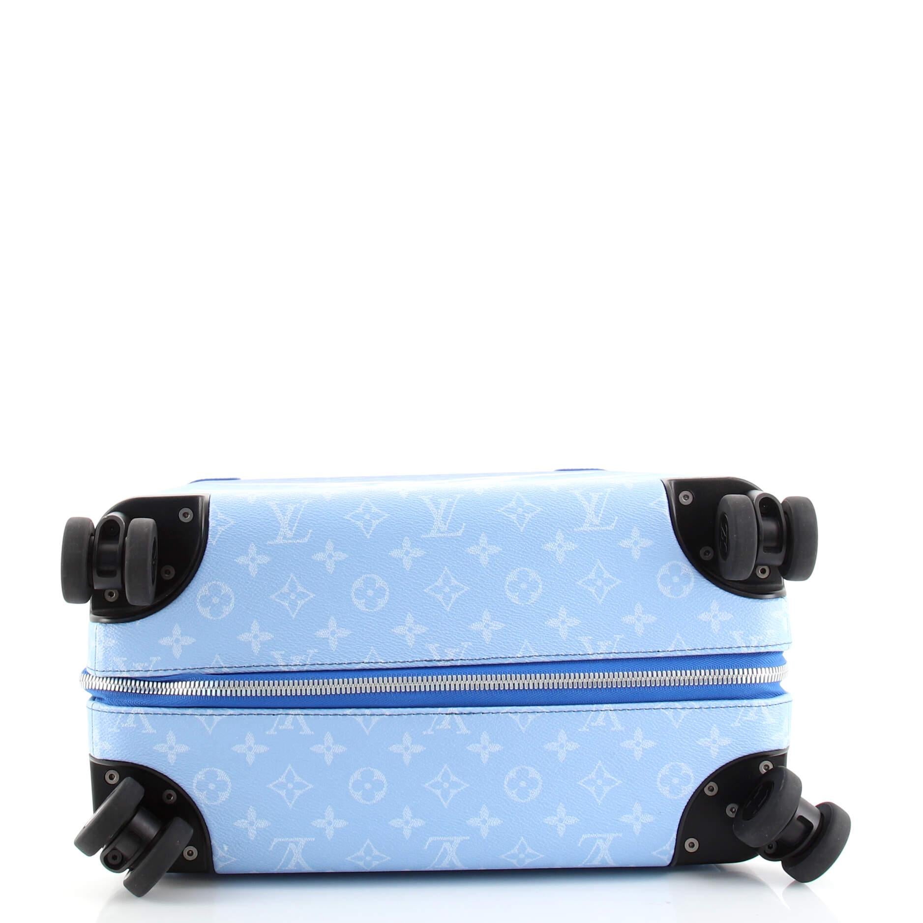 blue louis vuitton luggage