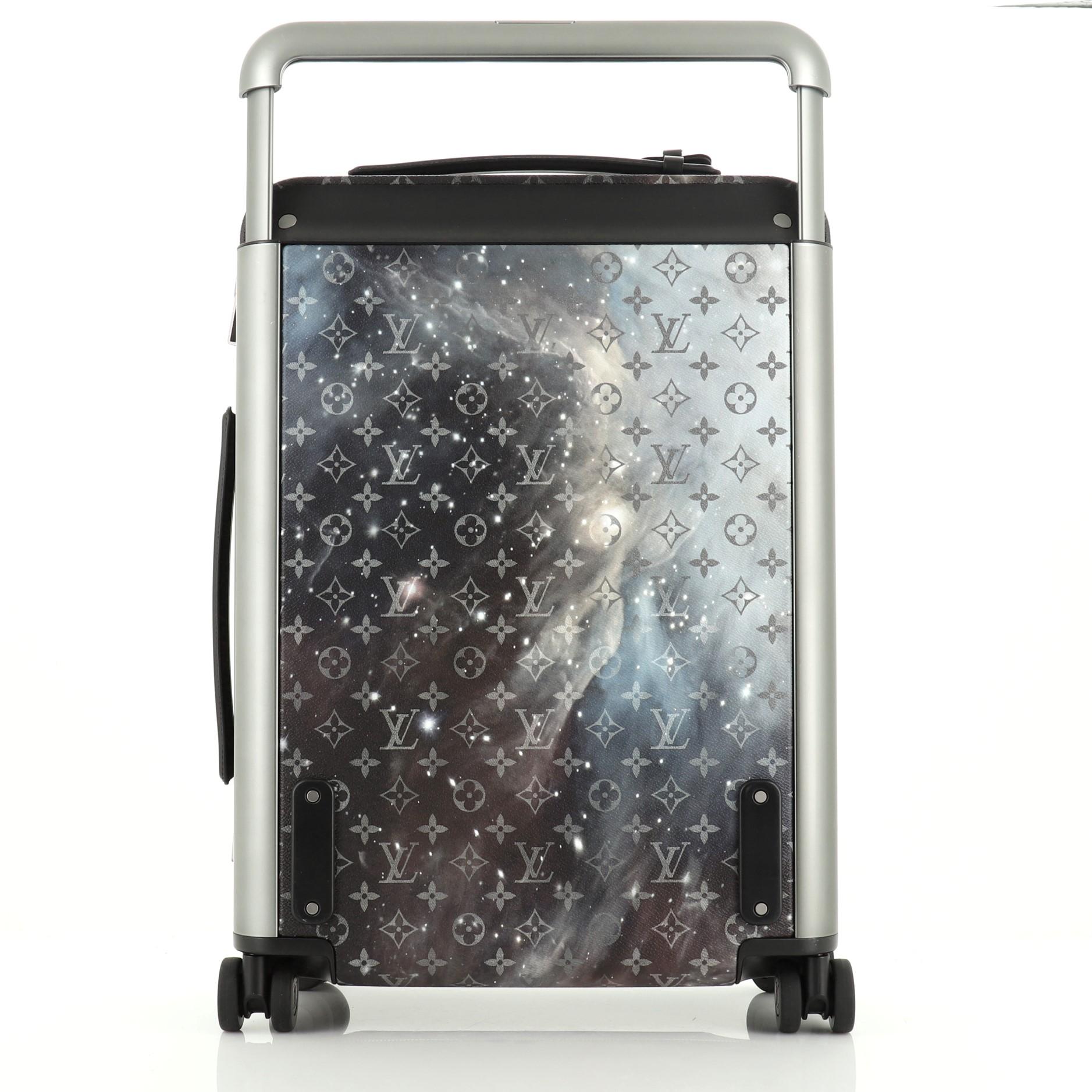 Gray Louis Vuitton Horizon Luggage Limited Edition Monogram Galaxy Canvas 55