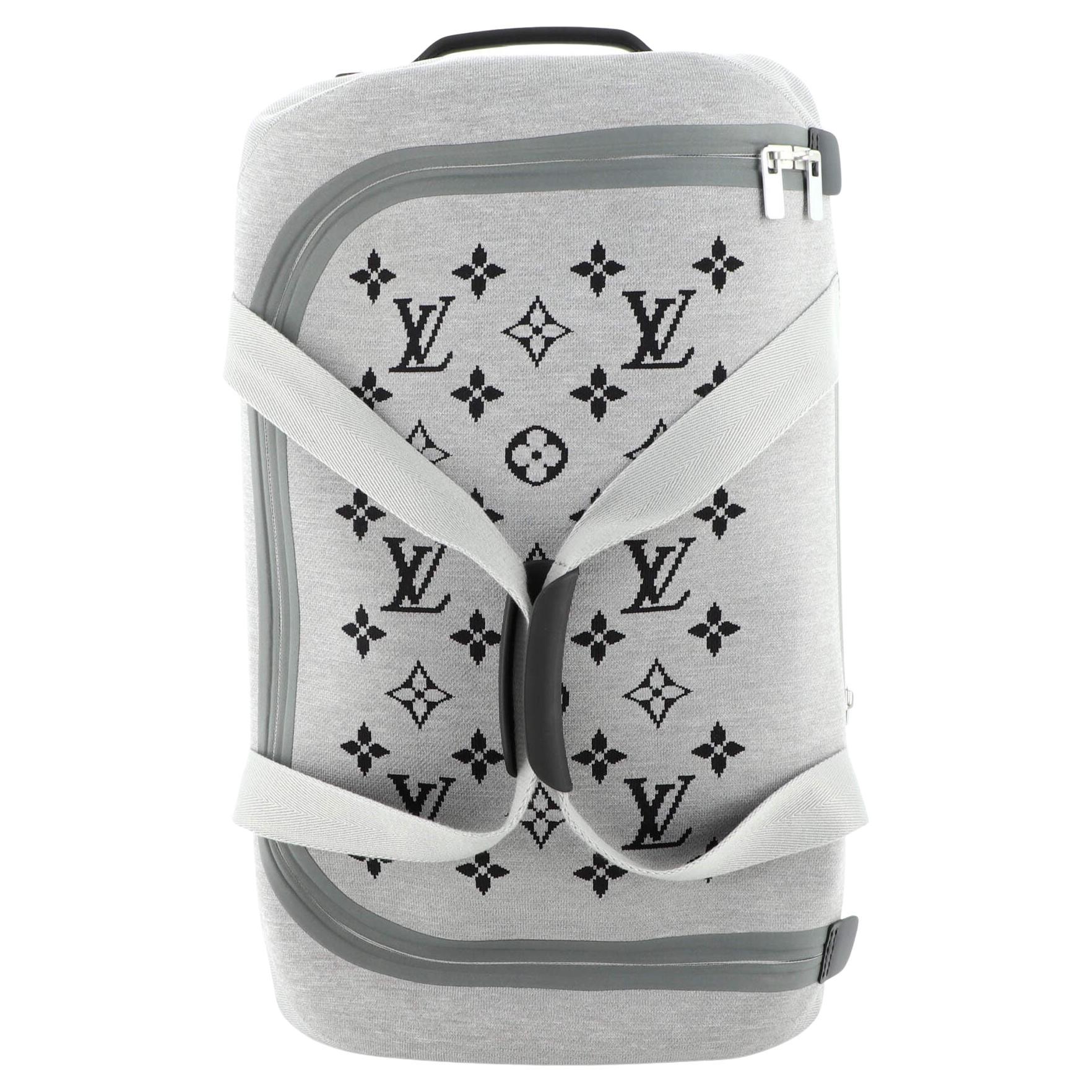 Louis Vuitton Horizon Soft Luggage Monogram Knit 55 at 1stDibs